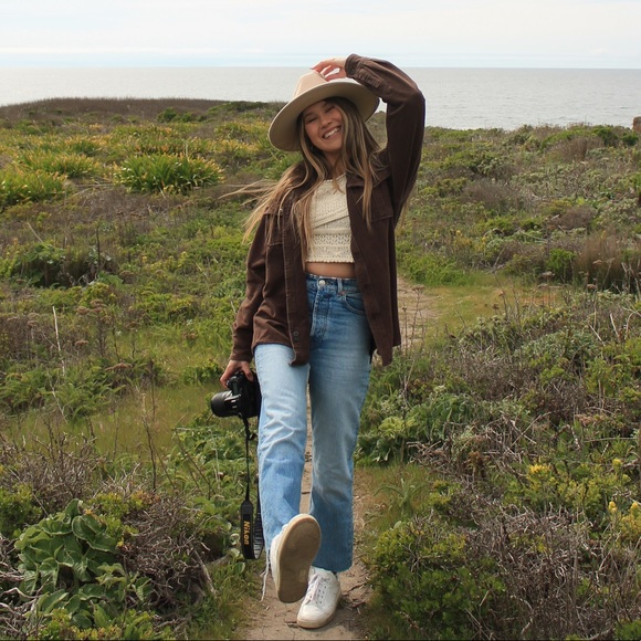 SOLD Brown cotton flannel shacket - Picture 5 of 6